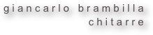 g i a n c a r l o   b r a m b i l l a
c h i t a r r e 
